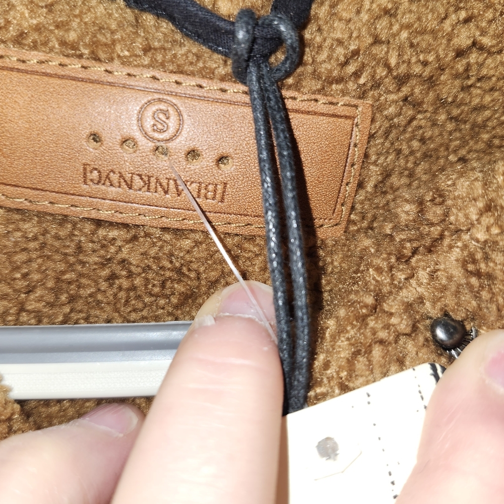 Blanknyc Sherpa Brown and Black Varsity Jacket - Picture 4 of 4